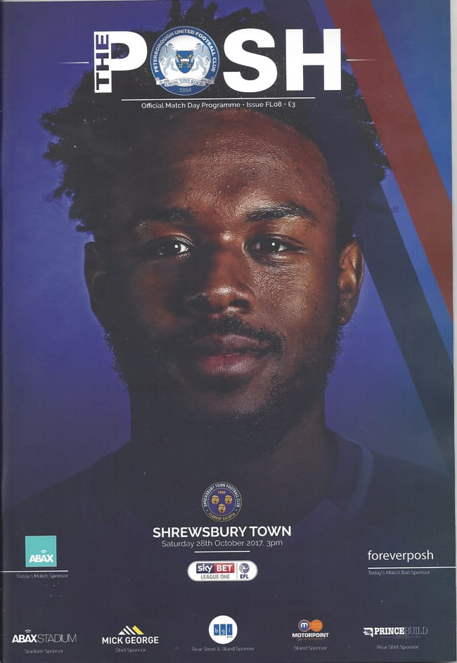 Peterborough United FC v Shrewsbury Town FC